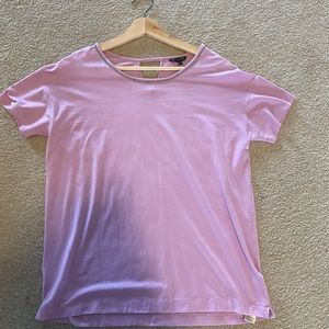 Massimo Dutti top with sparkle collar